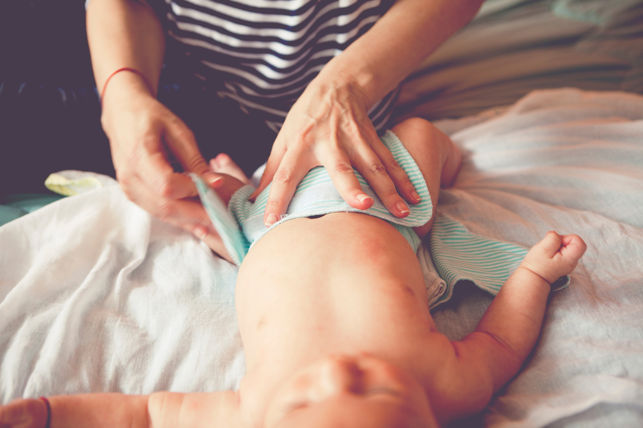 Changing diapers